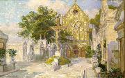 Robert Wadsworth Grafton Saint Roch Cemetery Chapel and Campo Santo USA oil painting artist